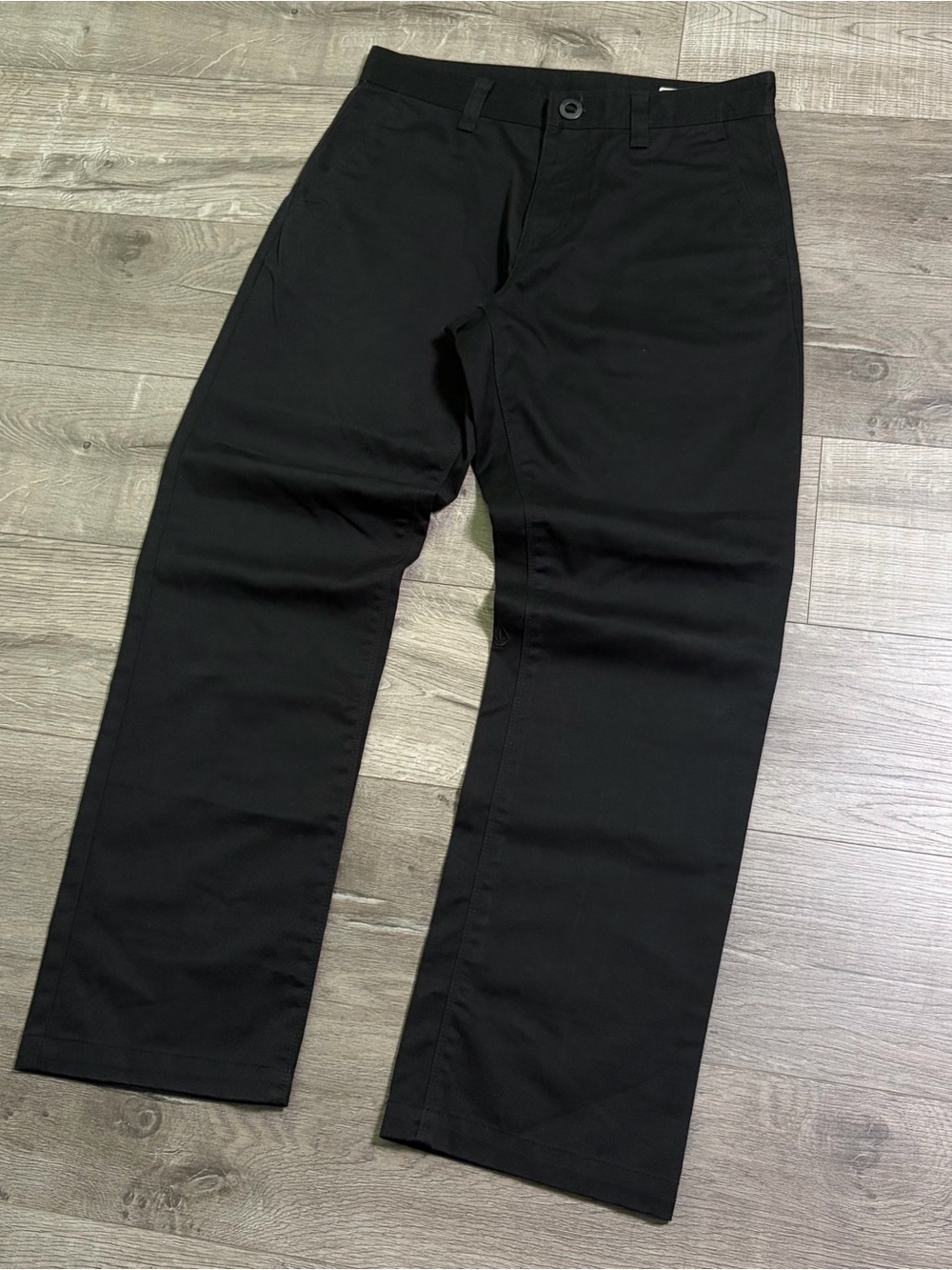 Volcom Men's Black Straight Chinos Size 32x30